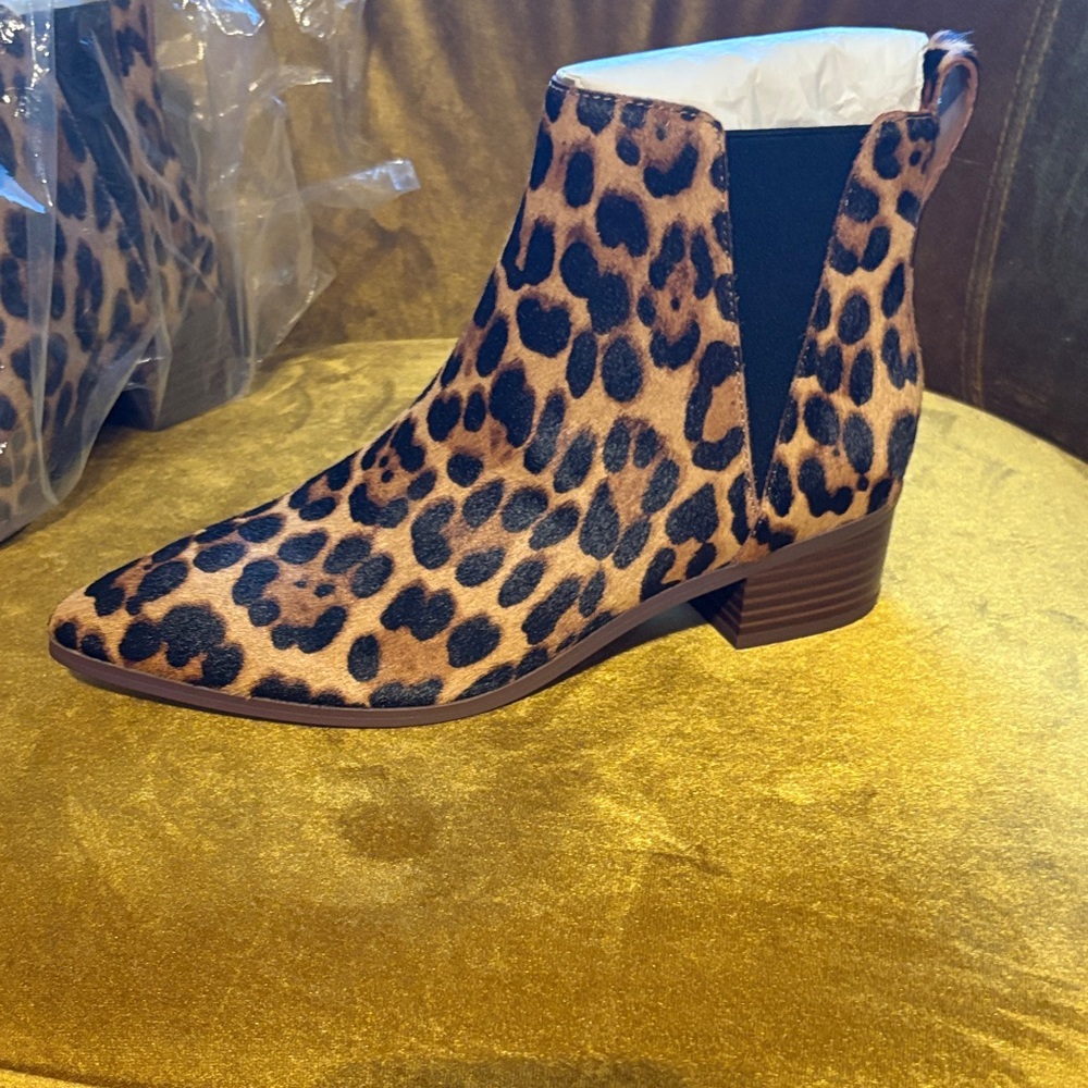 J. Crew Leopard Print Ankle Booties